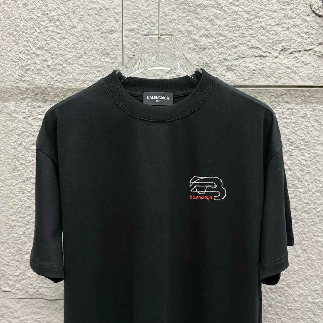 BALENCI*GA 2025 New Arrival Classic logo T Same Style ：Black White Size： S （90-130 ） M （120-150 ） L （140-165 ） XL （160-180 ） XXL （180-210 ）